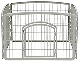 IRIS 24'' Exercise 4-Panel Pet Playpen with Door, Chrome (Misc.)
