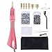 Hotfix Applicator Rhinestone Setter Kit by GLTECK Hot Fix Applicator Wand Tool Fix Set with 7 Tips-Tweezers & Cleaning Brush - 2 Pack Hot-Fix Rhinestone Crystal Embellishments (1440 stones/each)
