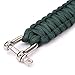 JD.Gems 550 Parachute Cord Military Survival Bracelets Stainless Steel Shackle Bangles