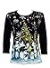Jess & Jane "Snow Band" Fun Festive Holiday Rhinestone Ladies Tee