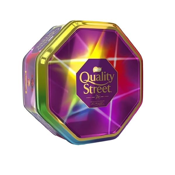 NESTLE QUALITY STREET ASSORTED MILK AND DARK CHOCOLATES & TOFFEES TIN 813G (PACK OF 1)