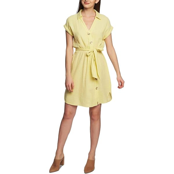 Lauren Ralph Lauren Womens Tie-Front Linen Shirtdress Explorer Sand 6 at  Amazon Women's Clothing store