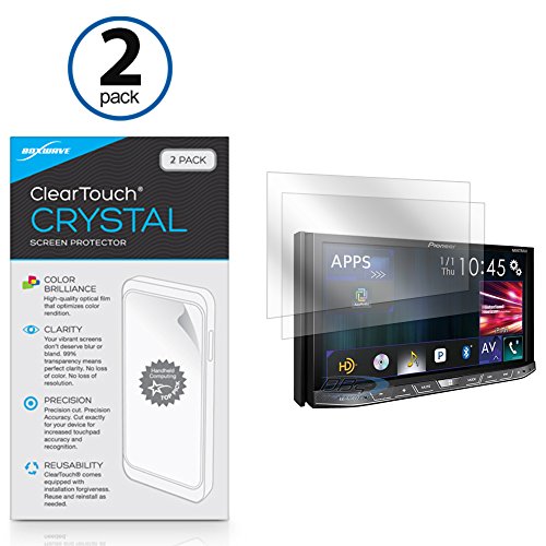 Pioneer AVH-4200NEX Screen Protector, BoxWave [ClearTouch Crystal (2-Pack)] HD Film Skin - Shields From Scratches for Pioneer AVH-4200NEX, AVIC-7200NEX