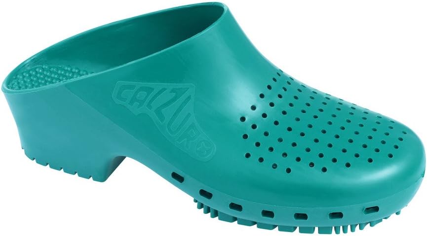 CALZUROClassic Work Clogs with Holes - Unisex Work Clogs for Women and Men - Non Slip Shoes - Autoclavable Rubber Kitchen Shoes and Nursing Clogs
