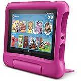 Fire 7 Kids Tablet, 7" Display, 16 GB, Pink Kid-Proof Case