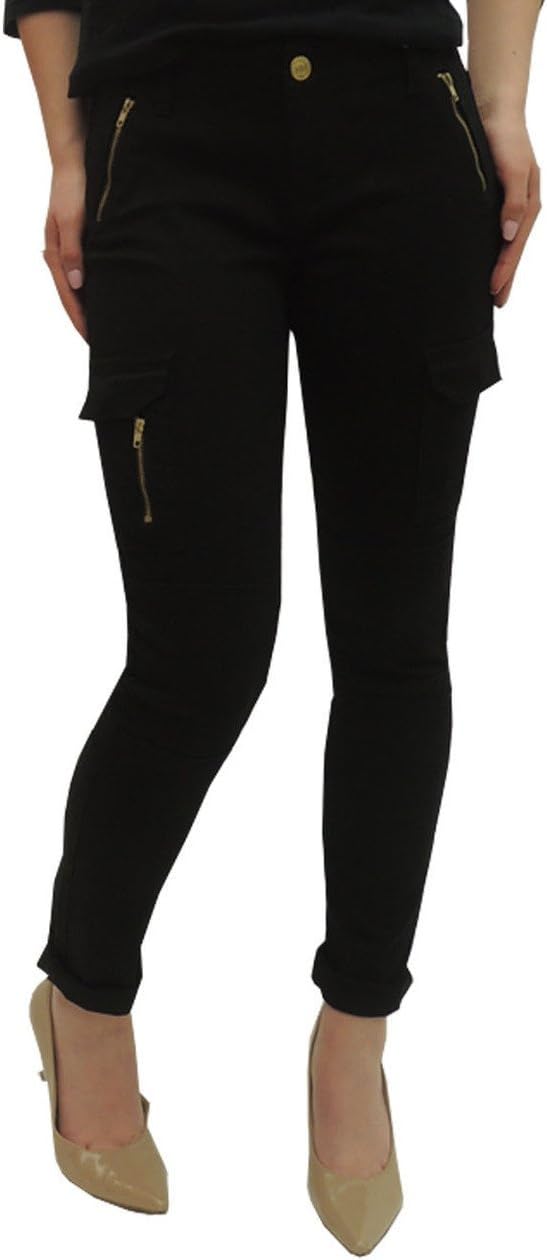 P26 Womens Elite Jeans Skinny Cargo Pant with Zipper Jeans