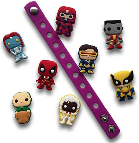 Jibbitz for Crocs Shoes| Shoe Charms Plug Accessories for Crocs with Silicone Bracelet Wristband 7 Inches
