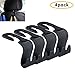 (Set of 4) Car Headrest Hanger, Akwox Universal Car Hook 4 Car SUV Back Seat Headrest Hanger Storage Hooks