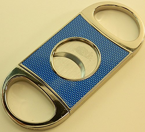 Mr. Brog Carbon Fiber Cigar Cutter - Blue - Thumbnail 3