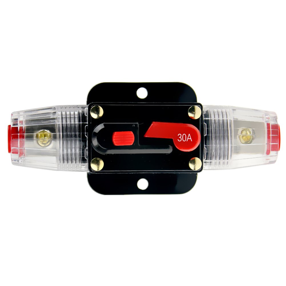 Amazon.com: KUMEED 12V DC 20A 30A 40A 50A 60A Car Audio Inline Circuit Breaker  Fuse for System Protection (30A): Automotive