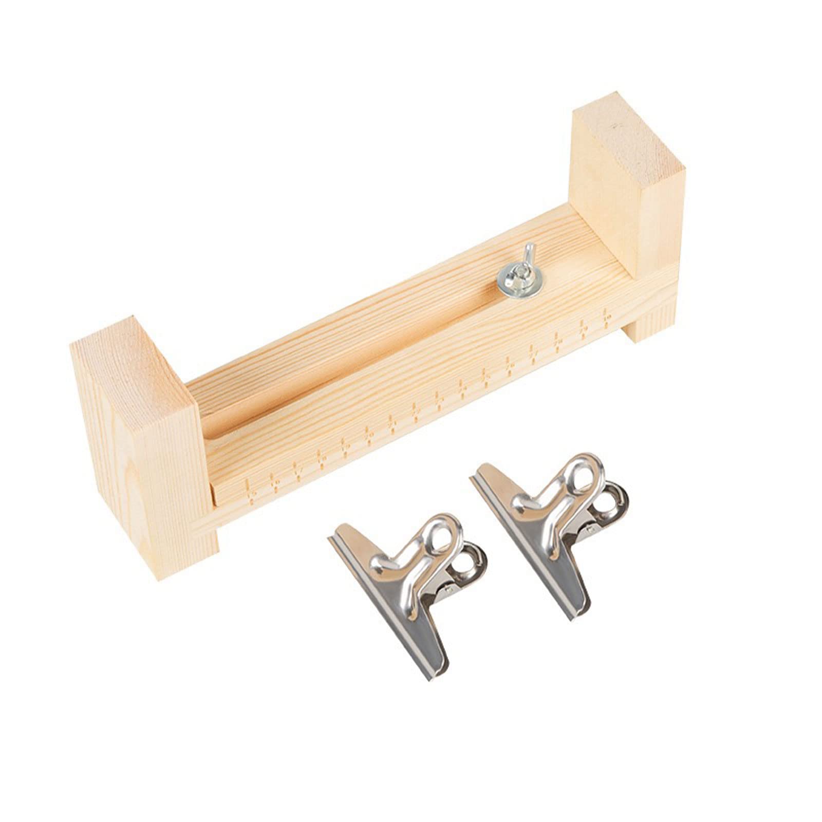 Photo 1 of Xximuim Paracord Bracelet Maker - Wood U Shape Clear Scale Jig with 2 Clamp DIY Hand Knitting Bracelet Jig Braiding Tool