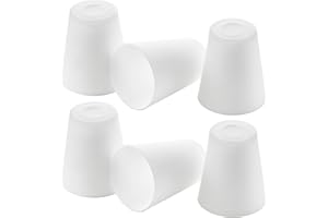 MIAOMEIO Fixture Replacement Frosted Glass Shade, E26 Base with 1-5/8" Fitter, 6-Pack Cone Replacement White Shades for Pendant Light, Wall Sconce, Vanity Light, Table Lamp