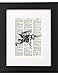 Fresh Prints of CT Dictionary Art Print - Steampunk Aerial Flying Man - Printed on Recycled Vintage Dictionary Paper - 8.5