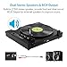Archeer Vintage Bluetooth Vinyl Turntable Record Player with Built-in Stereo Speaker, 3-Speed Belt Drive, Vinyl-to-MP3 Recording, RCA Output, Big Size – Blackthumb 4