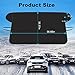 HRDJ Car Windshield Snow Cover, Auto Snow Windshield Cover Ice Removal Wiper Visor Protector Winter Summer Auto Sun Shade with 3-Layer Protection&Double Side Design for Cars Trucks Vans and SUV