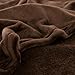 Bedsure Fleece Blankets Queen Size Brown - Bed Blanket Soft Lightweight Plush Fuzzy Cozy Luxury Microfiber, 90x90 inches