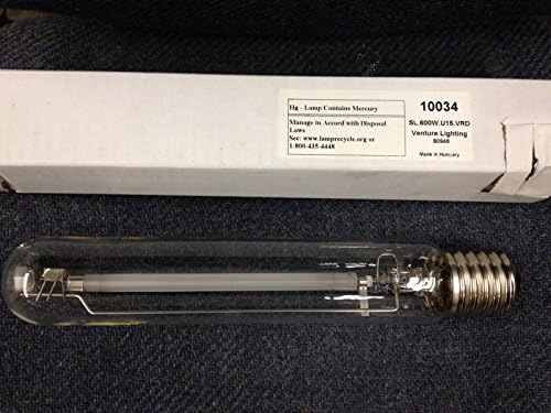 6 Pieces Venture Sunmaster 10034 LU600 SL600WU15.Vrd 600W Hps 90,000 Lumens, 2100K S106
