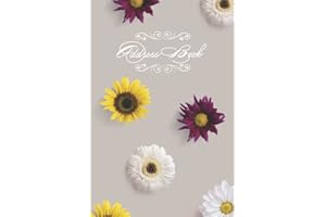 Address Book: Real flower Photos Design | Simple Address Book with Alphabetical Tabs to Record Name, Addresses , Phone, Email