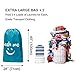 HOMEST 2 Pack XL Wash Me Travel Laundry Bag, Dirty Clothes Organizer, Large Enough to Hold 4 Loads of Laundry, Easy Fit a Laundry Hamper or Basket