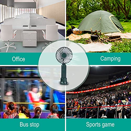 Nagaros Mini Handheld Fan, Silent Portable USB Fan With 2000mAh Rechargeable Battery, Small Personal Desk Fan for Home Office Indoor Outdoor Traveling (DarkSlateGray)