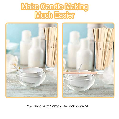 120PCS Candle Wick Holders, Candle Wick Centering Device Wick Holders