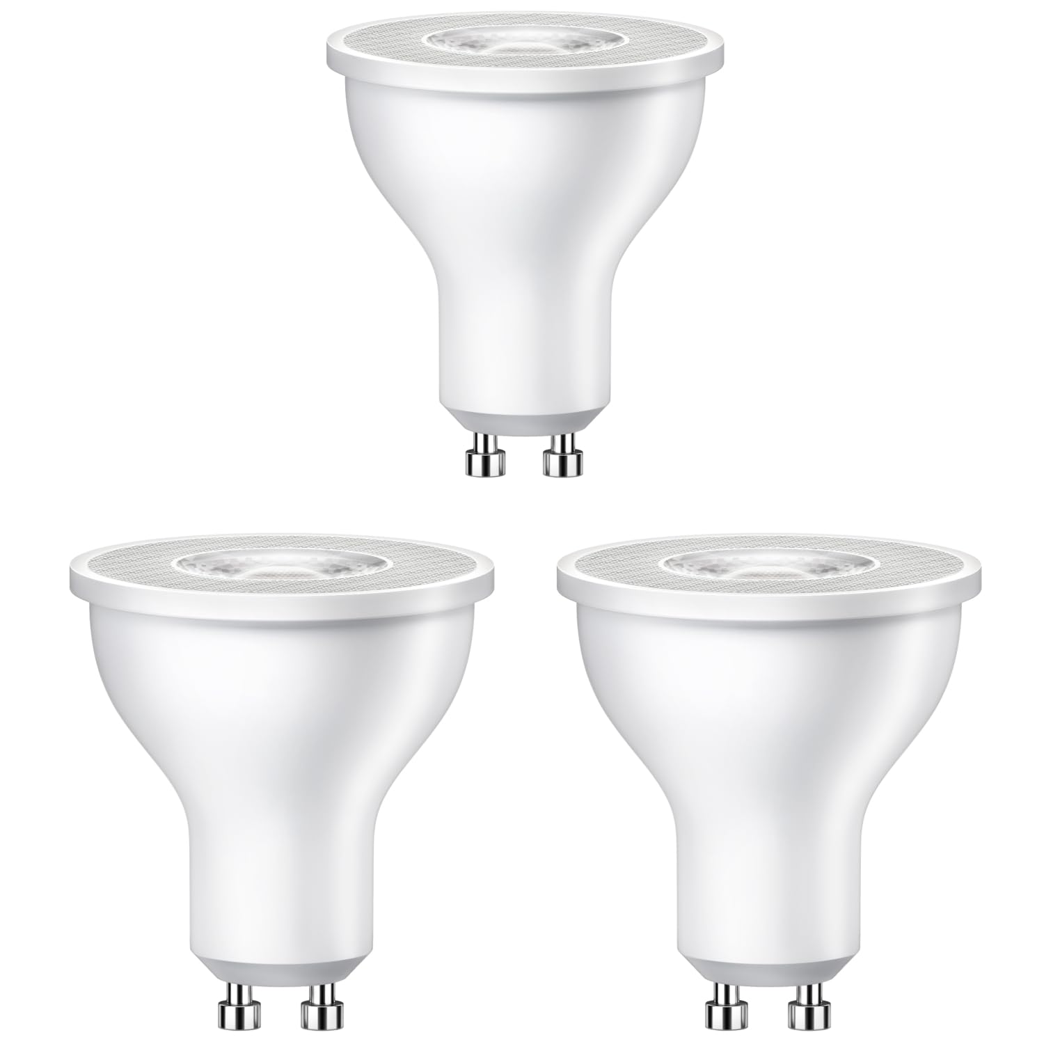 ledscom.de 3 GU10 LED Bulbs, PAR16, Warm White (2700 K), 5.8 W, 468lm, 33° — image 1