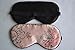 Maxfeel 100% Pure Silk Eye Mask - Sleep Eye Cover in Floral Colors (#1)