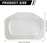 Gukasxi Bathtub Pillow White PVC Head Neck Support Non-slip Suction Cups Spa view 2