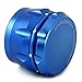 Chromium Crusher Drum 2.5 Inch 4 Piece Tobacco Spice Herb Grinder -Metalic Blue