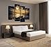 Cao Gen Decor Art-S48648 4 Panels Wall Art Waves Painting on Canvas Stretched and Framed Canvas Paintings Ready to Hang for Home Decorations Wall Decor …