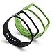 Vastar 6 in 1 Colorful Replacement Bands & Metal Clasps for Samsung Galaxy Gear Fit Smart Watch Bracelet Wristband Bracelet Sport Arm Wrist Band，Pink/Light Blue/Orange/Green/Black/White Spots in Black