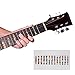 Guitar Fretboard Notes Map Labels Sticker Fingerboard Fret Decals for 6 String Acoustic Electric (transparent)