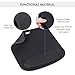 Mouse Pad with Memory Foam Wrist Rest, Non-Slip Rubber Base Mouse Mat for Typist Office, Black