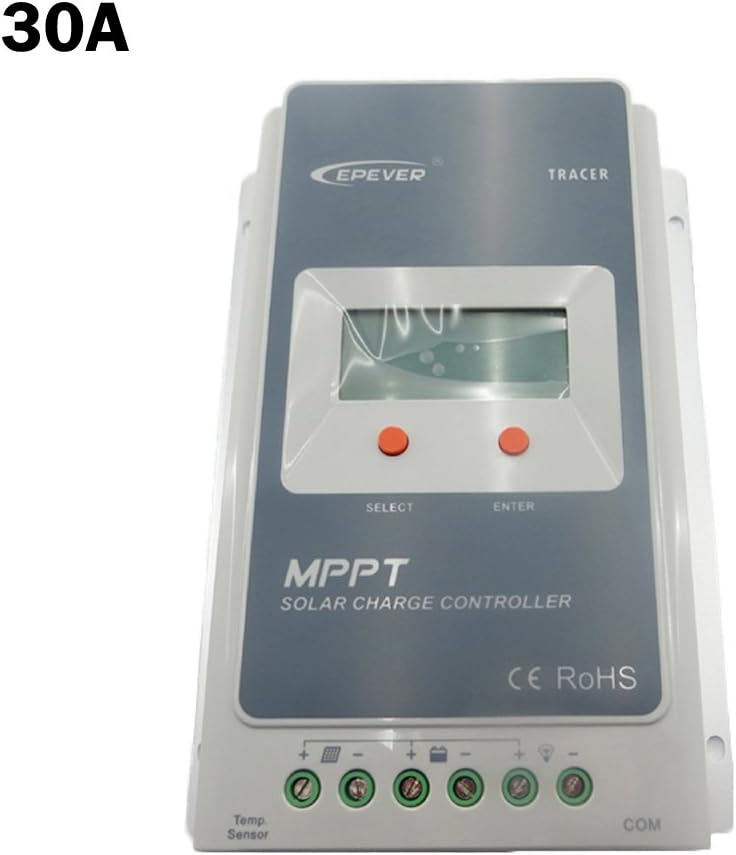 EP New Tracer3210A 30A 12V 24V MPPT Solar charger Controller regulator with LCD Max PV 100V DC