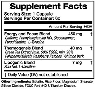 PHENTAMINE HCL 37.5 (Pharmaceutical Grade OTC Weight Loss Diet Pill) -60ct Bottle-