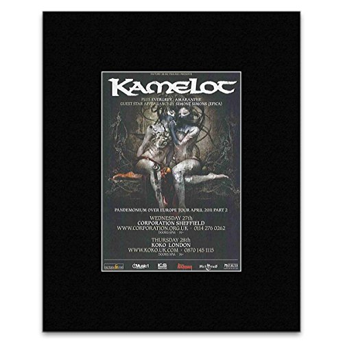 Metal Hammer KAMELOT - 2 Dates In The UK 2011 Mini Poster - 13.5x10cm