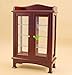 EatingBiting（R） 1:12 Dollhouse Miniature Doll Furniture Wooden Brown Display Cabinet Cupboard for Fairy Doll Home Scene 1:12 Dollhouse Miniature Doll Furniture Wooden Brown Display Cabin