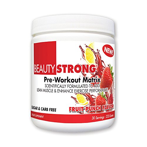 BeautyFit BeautyStrong, Pre-Workout Matrix For Women, Fruit Punch, 233 grams (30 Servings)