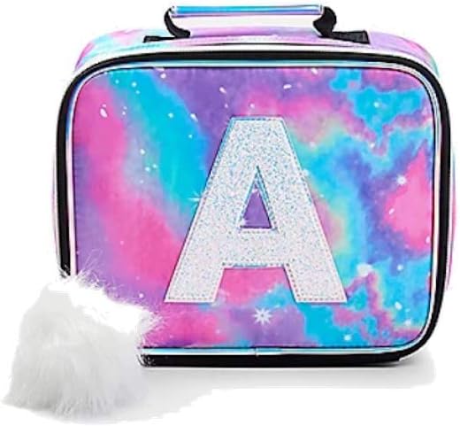 Justice Girls Lunch Totes Galaxy Multi color (Letter V)