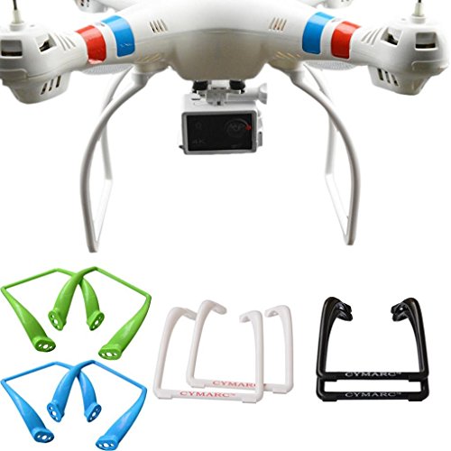 2 × Landing Gear Drone Accessory Upgrade Landing skid For SYMA X8W X8G x8c X8HW X8HG BAYANG X16 (Black)
