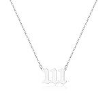 Tavuala Angel Number Necklace For Women, 18K Gold
