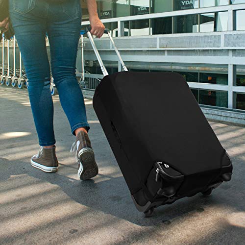 kwmobile-Travel-Luggage-Suitcase-Cover-Protective-Cover-Spandex-Suitcase-Protector-for-Carry-On-Luggage-Black