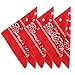 21 Inch Red Bandana 12 Pack, Red Bandana in Bulk, Party Bandanas for Men