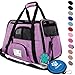 PetAmi Premium Airline Approved Soft-Sided Pet Travel Carrier | Ventilated, Comfortable Design with Safety Features | Ideal for Small to Medium Sized Cats, Dogs, and Pets (Small, Heather Purple)