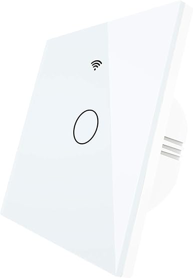 Alexa Smart Lichtschalter mit Relais RF WiFi Touch Funk Wandschalter Kein Neutralleiter Erforderlich Kompatibel mit AlexaGoogle AssistantSmartphone123 Gang 2 Way Wei