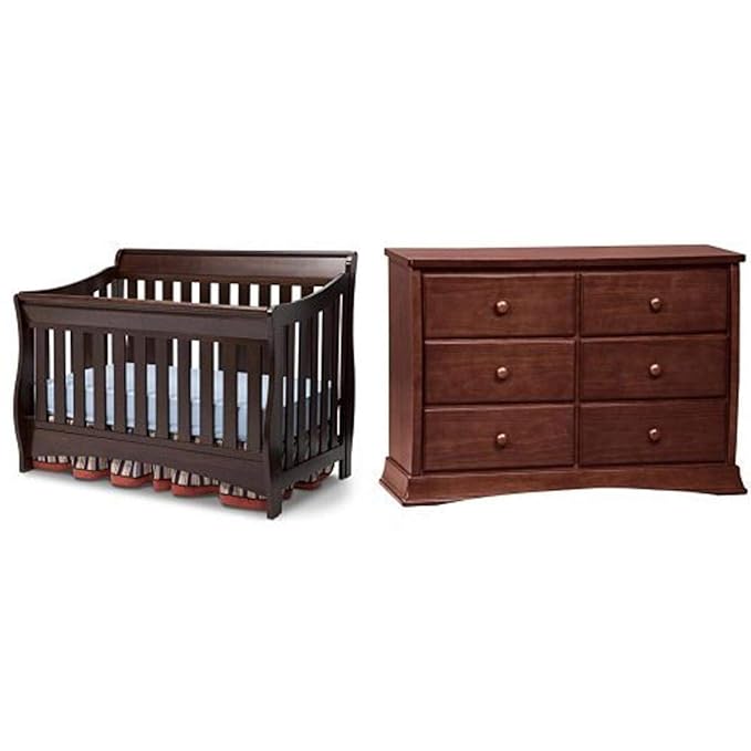 4 in 1 crib with dresser