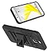 HTC Bolt Case, LK [Heavy Duty] Black Armor Holster Defender Full Body Protective Hybrid Case Cover with Belt Clip for HTC Bolt