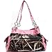 Realtree Camouflage Shoulder Bag Handbag w/ Rhinestone Cross - Pink Camouflage/Pink