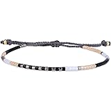 KELITCH Boho-color Crystal Shell Beaded Friendship Bracelets Handmade Strand Bracelet Bangles Jewelry For Summer