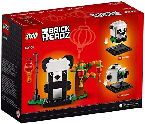 LEGO BrickHeadz Pets Dogs, Cats, Fish, Birds or Hamsters (Choose Pet) (Panda 40466), Orange - Image 3
